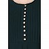 Fashionable Umbrella abaya with embroidery work -Bottle Green